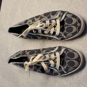 Coach Dee Canvas Logo Sneakers Size 7